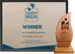 Car Services Best of Wellington Award